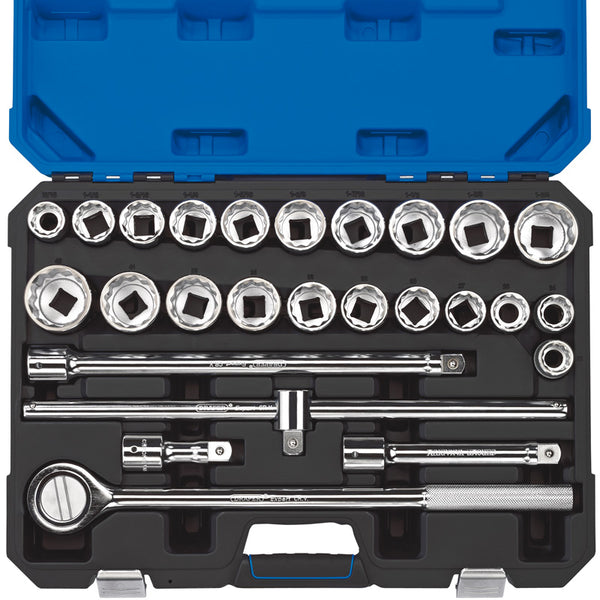 Draper Combined MM/AF Socket Set, 3/4" Sq. Dr. (26 Piece) 16484