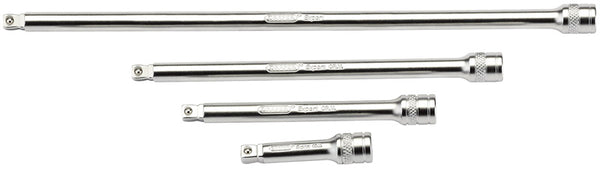 Draper Wobble Extension Bar Set, 1/4" Sq. Dr., Micro Satin Chrome (4 Piece) 16766