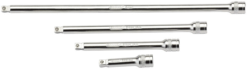 Draper Wobble Extension Bar Set, 1/4" Sq. Dr., Micro Satin Chrome (4 Piece) 16766