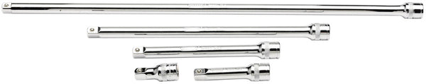 Draper Extension Bar Set, 3/8" Sq. Dr., Polished Chrome (5 Piece) 16767