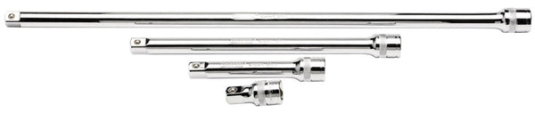 Draper Extension Bar Set, 1/2" Sq. Dr., Polished Chrome (4 Piece) 16769