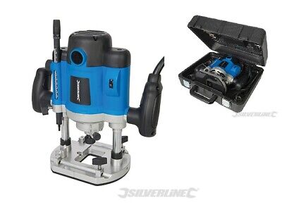 demo SILVERLINE 124799 2050W 1/2" PLUNGE ROUTER CUTTER ELECTRIC 240V