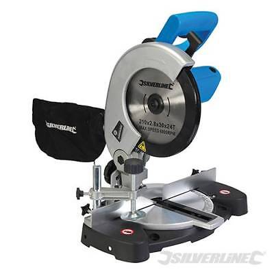 SILVERLINE MITRE SAW 1400W 210MM COMPOUND CUTTING SAW 230V 262705 WARRANTY