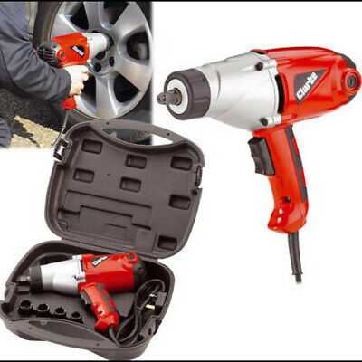 CLARKE 1000W ELECTRIC 240V 1/2" DR IMPACT WRENCH IN CASE & SOCKETS CEW1000