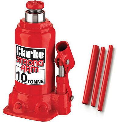 CLARKE CAR VAN 10T 10 TON TONNE FLOOR HYDRAULIC BOTTLE JACK CBJ10B NEW