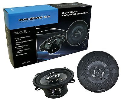 SUBZERO CAR SPEAKER 220W 6.5" COAXIAL 16.5CM 2 WAY DOOR SHELF SPEAKERS SS3327