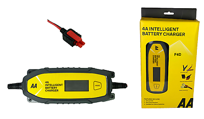 AA BRANDED 4A 12V CAR 6V VAN BIKE INTELLIGENT SMART BATTERY CHARGER MAINTAINER