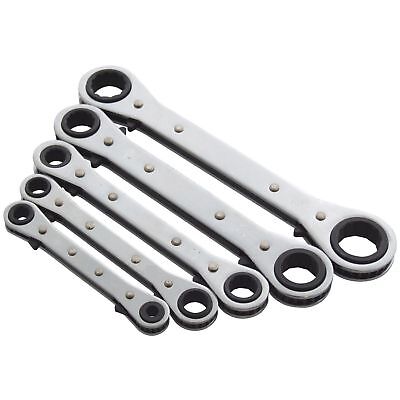 5PC SPANNER SET REVERSIBLE RATCHET RING MM METRIC WRENCH 6-21MM SP029