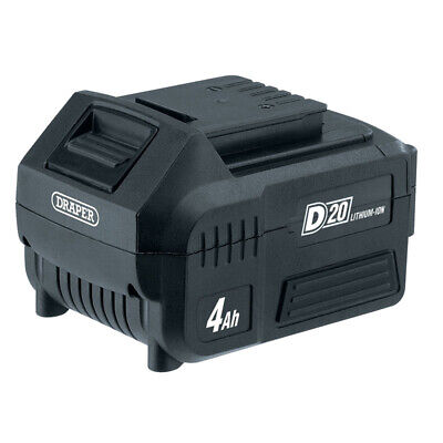 DRAPER REPLACEMENT BATTERY D20 20V 4.0AH CORDLESS INTERCHANGEABLE LI-ION 55898