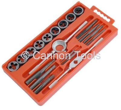 TAP AND DIE SET 20PC WRENCH METRIC CUTS M3-M12 BOLTS ENGINEERS KIT CT1425