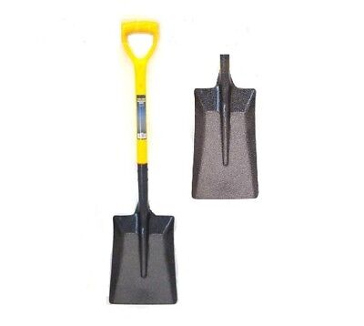 Heavy Duty Square Mouth Builders Shovel Spade Scoop Gardening Builders Steel NEW