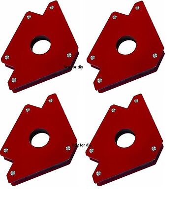 Welding Magnet x4 75lb Large Right Angle Square Holder Soldering Heavy Duty