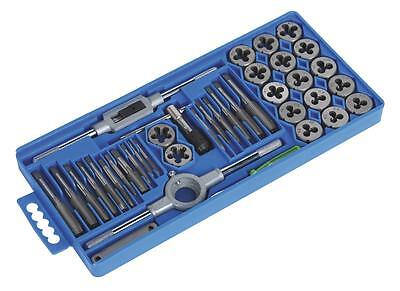 TAP AND DIE SET 40PC METRIC AF WRENCH CUTTER SET M3-M12 IN STORAGE CASE TP102