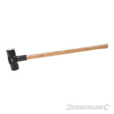 Silverline Sledge Hammer 14lb 6.35kg Hardwood Handle Club Lump Steel Head 675160