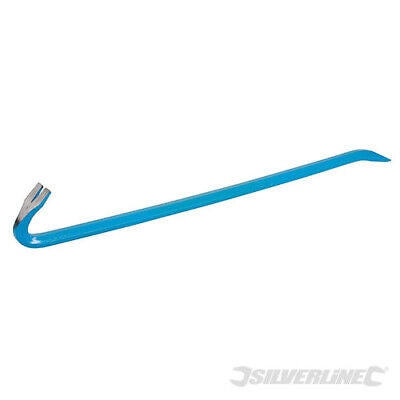 SILVERLINE CROW BAR WRECKING BAR 30" 760MM PRY BAR NAIL REMOVER CROWBAR PC63