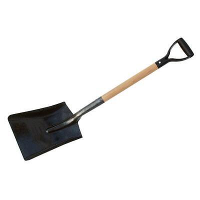 Builders Shovel Spade Square Mouth Scoop Gardening Builder Wood Heavy Duty 0091