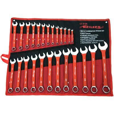 25PC SPANNER SET SOFT GRIP COMBINATION METRIC WRENCH RING HEAVY DUTY CT0126