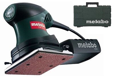 METABO 200W 1/4" ELECTRIC DETAIL PALM SANDER ORBITAL SANDING & 10 SHEETS FSR 200