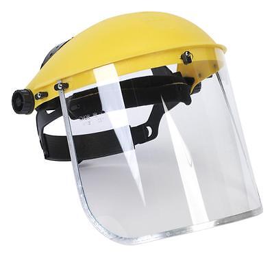 FACE SHIELD EYE PROTECTION MASK GUARD SAFETY WORK WEAR HIGH VIS VISOR NEW