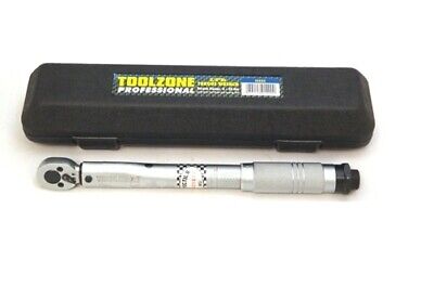 TORQUE WRENCH 3/8" DRIVE LOW RANGE 5-25NM CV STEEL RATCHET GARAGE TOOL SS030