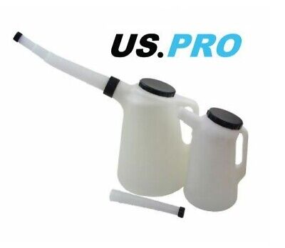 US PRO 2L & 5L Graduated Pourer Oil Fuel Jerry Can Container Measuring Jug 3245