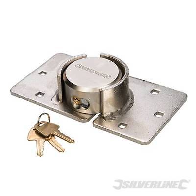 SILVERLINE VAN DOOR LOCK SECURITY PADLOCK HASP VAN LOCK SHED GARAGE 633786 73MM