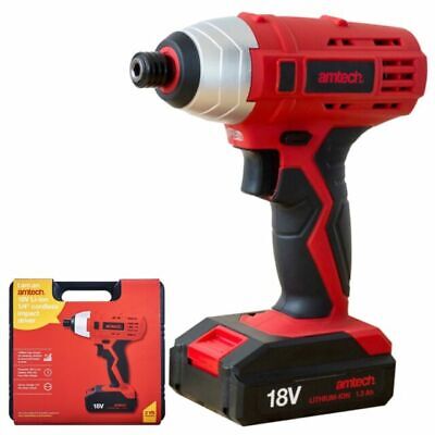 18V 1/2" LITHIUM 3AH LI-ION CORDLESS IMPACT WRENCH BATTERY&CHARGER CASE AT V6525