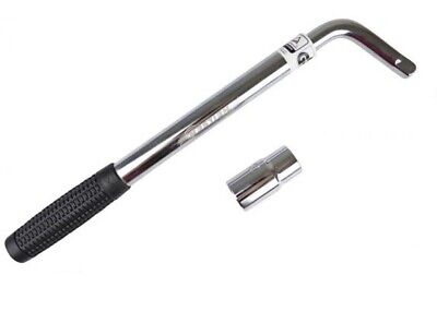 21" Wheel Brace Extendable Wrench Bar Tyre Changing 17mm 19mm Socket Heavy Duty