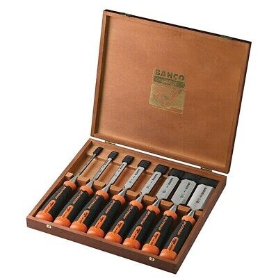 Bahco 8PC 434-S8-EUR ERGO Splitproof Chisel Set 8 Piece in Wooden Box