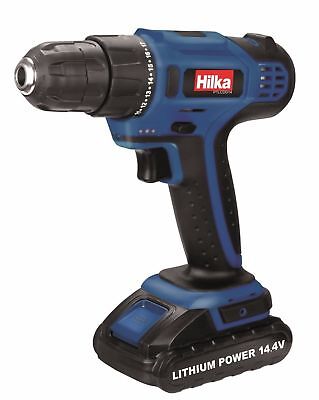 HILKA CORDLESS DRILL 14.4V LITHIUM LI-ION DRIVER SCREWDRIVER IN CASE PTLCDD14