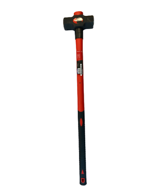 Sledge Hammer 7lb Fibre Glass 35" Sledge Club Lump Rubber Grip Heavy Duty HM090