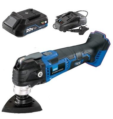 DRAPER MULTI TOOL 20V CORDLESS OSCILLATING SANDER & 2AH BATTERY + CHARGER 89482