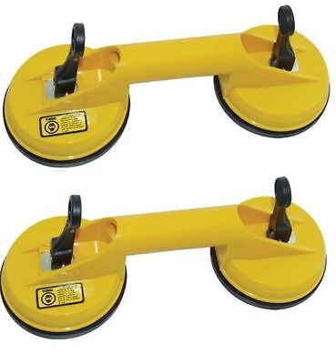 GLASS WINDOW LIFTER X2 DOUBLE 4.5" DENT REMOVER HEAVY DUTY PULLER SUCTION CUP