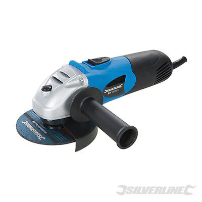 SILVERLINE ANGLE GRINDER 650W 4.5" 115mm ELECTRIC CUTTING GRINDING TOOL 571295