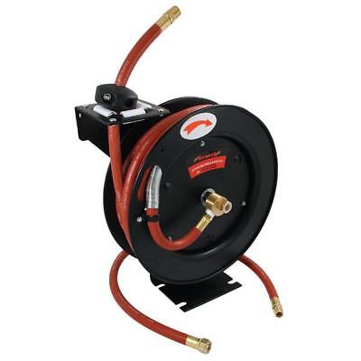 Retractable Air Hose Reel 50ft 3/8" BSP Spring Rewind Wall Mountable AT077