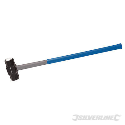 Silverline Sledge Hammer 7lb Fibreglass Handle Club Lump Rubber Grip 656575