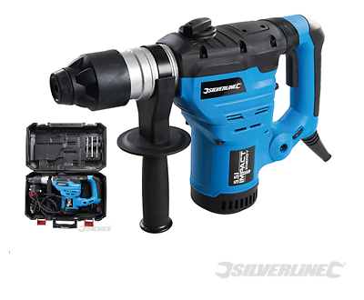 SILVERLINE SDS HAMMER DRILL 1500W ROTARY IMPACT 230V 3 FUNCTION 268819