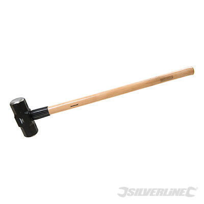 Silverline Sledge Hammer 10lb Hickery Handle Club Lump Rubber Grip HA52