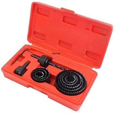 11PC HOLE SAW CUTTING SET 19-64MM WOOD CARBON STEEL CUTTER CIRCULAR ROUND HS042