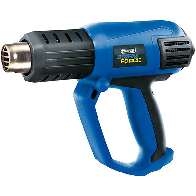 DRAPER HEAT GUN 2000W HOT AIR WALLPAPER STRIPPER 3 SETTINGS & TOOLS 15225