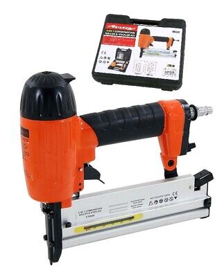 AIR NAILER & STAPLER UPHOLSTERY TACKER TOOL 50MM KIT HEAVY DUTY 2 IN 1  CT0058