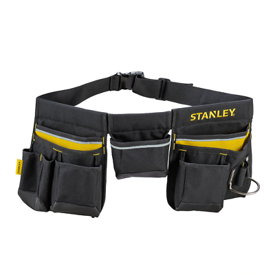 Stanley Tool Belt 1-96-178 600 Denier Adjustable Apron Pouch Bag Hammer Loop New