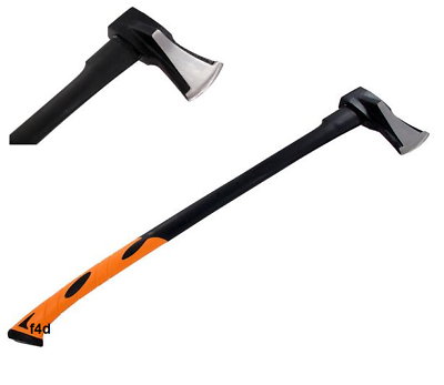 2000g Axe Fiberglass Handle Heavy Duty 4lb 860mm Wood Log Chopper Cutter CT2534