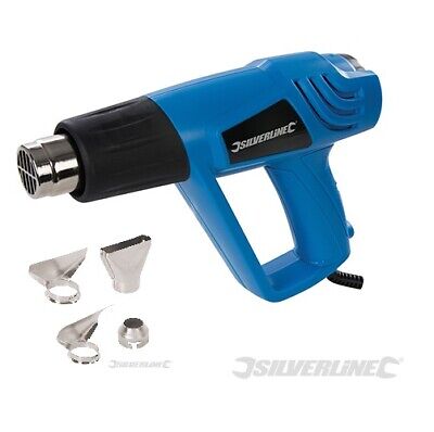 SILVERLINE HEAT GUN 2000W VARIABLE SPEED WALLPAPER STRIPPER HOT AIR GUN 125963