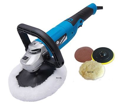 SILVERLINE CAR POLISHER 180MM 1200W & SANDER POLISHING MACHINE BUFFER 264569