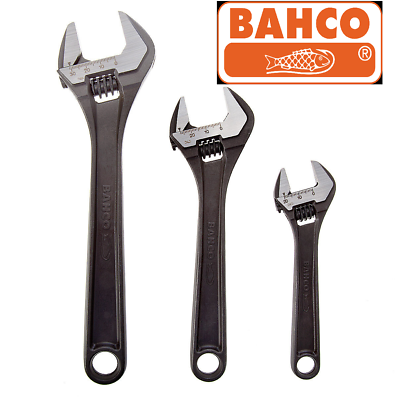 BAHCO Adjustable Wrench 3 Piece Set 6" 8070 8" 8071 10" 8072 Spanners ADJUST3 80