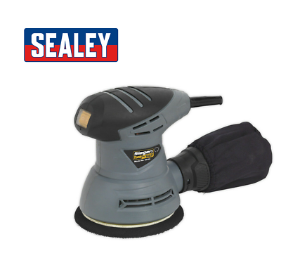 SEALEY PALM SANDER 240W 125MM ELECTRIC DUAL ACTION DETAIL ORBITAL 230V S0125