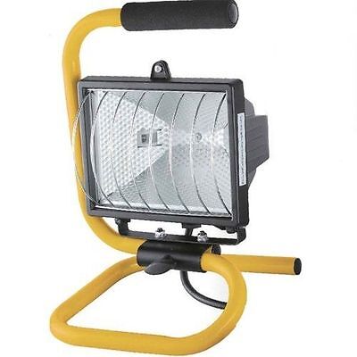 PORTABLE 120W WORK LIGHT SITE SPOT FLOOD LIGHT INDOOR OUTDOOR FLOODLIGHT & BULB