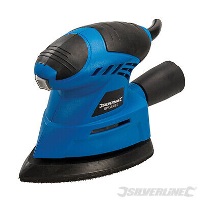 SILVERLINE PALM SANDER 130W ELECTRIC DETAIL MOUSE WOOD ORBITAL SANDING 421042