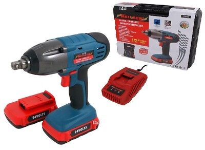 24V LITHIUM LI-ION 1/2" CORDLESS IMPACT WRENCH RATCHET & 2 BATTERIES CASE CT3730